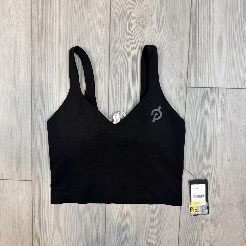 NWT Lululemon x Peloton Align Tank Top Black‎ Size 6 Built In Padded Bra